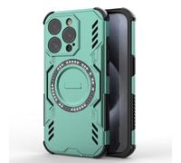 YUECXIN Magnetique Coque pour Xiaomi Redmi 14C 4G/Redmi 14C 5G/Poco C75 Compatible avec Magsafe, Housse Étui de Protection Antichoc de Qualité Militaire avec Airbags aux Quatre Coins. Vert