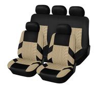 YUEDAM Housses De SièGe De Voiture pour VW Polo IV (9N) 2006 2007 2008 2009, Respirant Couverture Couvre Sieges Antidérapant Protecteurs de Siège Interieur Accessoire,D/Beige