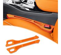 YUEDAM Remplisseur D'espace Siège Voiture pour Audi RS Q3 RSQ3 8U 2013 2014 2015 2016, 2 pièces Siège de Voiture Gap Filler Pad Bouchon D'éCart Anti-Fuite Accessoires,D/Orange