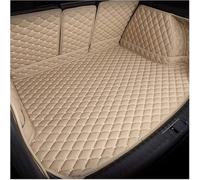YUEDAM Tapis De Coffre Voiture pour Mini Countryman 2018 2019 2020 22021, Cuir PU Protection Coffre Voiture Et Anti-Usure Entièrement Entouré Tapis Coffre Voiture, E/Beige