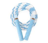 YUEDONG Corde à sauter ultra douce avec perles TPE sans nœuds pour enfants | Perles en TPE souple, prise en main rainurée, son de clic rythmique, étiquette de nom étanche, sac de transport