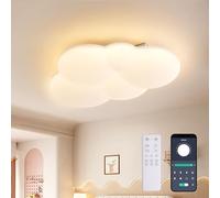 YUEEU Plafonnier LED Nuage Led Plafond Plafonnier Enfant, 42CM 3000K - 6000K Lampe Plafond Led Luminaire Plafonnier éclairage de Plafond Chambre bébé 32W