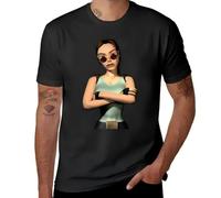 YUEFEIFAN man-clothes-Aesthetic-clothing-t-shirt-Tomb-4-Lara-Croft-T-Shirt