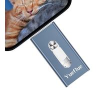 Yueflue Cle USB 256 Go, Smartphone Clef pour Stocker Plus Images et de Vidéos. Double Interface Push-Pull avec Adaptateur de Type C Séparé, Clé USB 3 en 1 pour i0S/Android/PC.