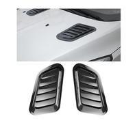 YUEGOO 2 Pièces Couvercle de Prise d'air de Voiture pour R-enault Kadjar (2015-2022), Garniture de Grille d’Aération de Capot de Voiture Décoratif Style Accessoires,A/Carbon Black