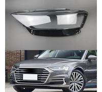 YUEGOO Couvercle de Lentille de Phare de Voiture pour Audi A8 D5 2018-2022, Couvercle Transparent de Phare Coque Lampe Frontale Lentille Remplacement Couverture, A/Right