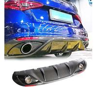 YUEGOO Diffuseur de Pare-Chocs Arrière de Voiture pour Alfa Romeo Giulia Base Sedan 2017 2018 2019, Lèvre de Becquet Arrière de Châssis de Pare-Chocs Arrière de Voiture Accessoires