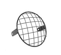 Yuegtik Couvercle De Phare Moto 7 Pouces Calandre En Abat-jour Adapté À L'universel Antibrouillard Gril(Black)