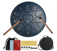 YUEHAO Steel Tongue Drums,6 pouces 11 Tons Mini Tambour Handpan D Key Percussion Steel Drum Kit,Pour Débutants/Adultes/Enfants,Livré Avec le Sac,Des Maillets et Des Médiators