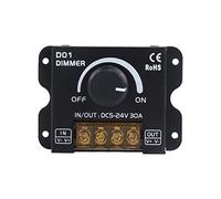 YUEHISY 14 Touches Ruban LED Variateur Gradateur DC5V 24V avec Télécommande | Construction en fer et PCB, Bouton rotatif de contrôle de la luminosité, Télécommande incluse, Convient pour la maison