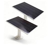 YUEHISY 2 Pack Charger Solaire pour Caméra Blink, Panneau de Sortie à Haute Sortie 8 W avec Support Réglable à 360 °, IP65 pour Blink Outdoor 4 et Autres Périphériques Micro USB/Type