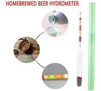 YUEHISY 3 Scale Hydrometer Glass Alcohol Brix Meter for Wine Beer | Testeur homebrew à triple échelle, mesure du densimètre Alcool Brix, instrument en verre 255 mm x 15 mm