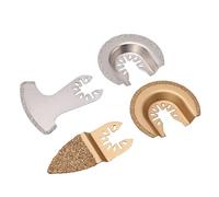 YUEHISY 4 Pièces Lames de Scie Oscillante Kit Multi-Outil Semi-Cercle Doigt