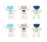 YUEHISY 48 Pièces Mini Astronautes Gommes Détachables Animaux de Bureau | Conception de style puzzle détachable, élimine proprement les marques de crayon sans bavures, matériau PVC, 4x4,5x1 cm chacun