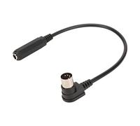 YUEHISY Adaptateur de Câble 6,35 Mm vers MIDI 5 Broches, Connexion Sonore Universelle à Angle Droit de 90°, 1/4" Femelle vers DIN 5 Broches Mâle pour Clavier MIDI