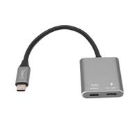 YUEHISY Adaptateur de Type C, Commutateur Vidéo D'affichage 8K 60 Hz, Transfert de Données USB 3.0 5 Gbps, Charge Rapide PD 100 W, Ports Femelles Doubles de Type C, pour Consoles