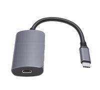 YUEHISY Adaptateur USB C vers Lunettes AR, Adaptateur de Charge Rapide PD 100W, Hub Double Port 4K 60Hz, Charge et Lecture