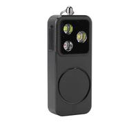 YUEHISY Alarme de sécurité Personnelle 150 DB, Porte-clés de sécurité Rechargeable avec Lumière Stroboscopique SOS et 4 Modes D'éclairage, Chargement de Type C pour Femmes, (Alliage d'aluminium Noir)