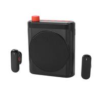 YUEHISY Amplificateur Vocal sans Fil, Système de Sonorisation Portable Bluetooth 5.4 15 W, avec Micro à Pince Magnétique, pour Parler/visites/Yoga/Fitness/entraîneurs (Black)
