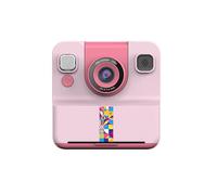 YUEHISY Appareil Photo à Impression Instantanée pour Enfants, Double Caméra Selfie Avant et Arrière 1080p avec écran de 2,4", Objectif Rotatif à 180°, pour 3 à 14 Ans (Rose)