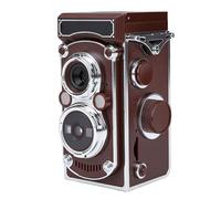 YUEHISY Appareil Photo Numérique Vintage, Appareil Photo Numérique Rétro TLR Portable avec Vidéo HD 2,7K, Mise au Point Automatique 24 MP et Joystick Manuel, pour Débutants, Adolescents (Brown)