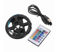 YUEHISY Bande Lumineuse LED RVB de 5 M Alimentée par USB avec Télécommande à 24 Touches, Rétroéclairage TV Flexible IP65 pour Décoration de Pièce, Chambre à Coucher, Jeu (0,5 mètres + contrôleur