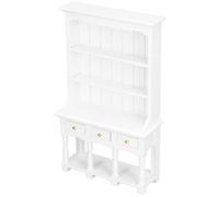 YUEHISY Bibliothèque Miniature de Maison de Poupée, Meubles de Maison de Poupée en Bois, Décoration de Scène D'étude à L'échelle 1:12, Matériau de Bouleau