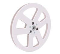 YUEHISY Bobine ABS 7" pour Magnétophone Bobine à (WHITE) | Moyeu NAB 6 Trous, Léger, Coussinets Inclus, Machines 1/4", Audio Vintage