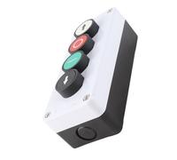 YUEHISY Boîte de Station Momentanée, Bouton Poussoir de Commande D'arrêt Pratique vers le Haut et vers le Bas pour Treuil, Porte Roulante, élévateur de Queue de Camion, Coque ABS Robuste (SGKJ-4N)
