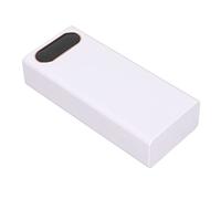 YUEHISY Boîtier de Batterie DIY, Chargeur Intelligent avec écran LCD pour Alimentation Mobile pour Les Téléphones ABS 7,8 Oz 1 Boîtier de Batterie, Kit de Banque d'alimentation DIY, de Mobile (White)