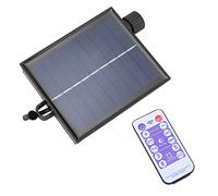YUEHISY Boîtier de Commande de Guirlande Solaire, Télécommande avec Capteur du Crépuscule à l'aube, Remplacement étanche IP65 pour Lumières 100-200LED, 8 Modes et Variateur à 4 Niveaux, Batterie