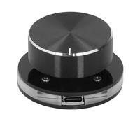 YUEHISY Bouton de Contrôle du Volume USB, Contrôleur Multimédia PC avec éclairage RVB, Réglage des Médias Externes pour Ordinateur de Bureau Android, Encodeur Rotatif de Type C pour Tablette