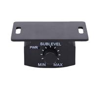 YUEHISY Bouton de Contrôle Universel des Basses, Télécommande de Niveau de Basses avec Indicateur LED D'alimentation, Câble D'extension Flexible de 4 M, pour Amplificateur de Voiture