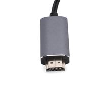 YUEHISY Câble HDMI vers Mini DisplayPort, Coque en Alliage D'aluminium, Cordon Adaptateur HD Unidirectionnel 1080P 60 Hz, HDMI Mâle vers Mini DP Femelle avec Alimentation USB