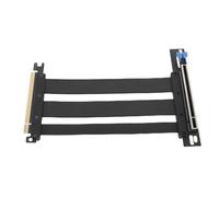 YUEHISY Câble PCIe 5.0 Riser, RTX4090 PCIe X16 GPU Extension Cable, Angle Droit à 90 Degrés, Installation Rapide, pour Caisses PC, Applications AI, Serveurs (40cm)