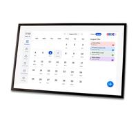 YUEHISY Calendrier Numérique Intelligent de 15,6 Pouces, Planificateur de Famille à écran Tactile HD 1080p Full HD, Mur D'affichage Interactif, Cadre Noir Montable de Bureau (Fashion)