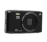 YUEHISY Caméra Numérique, Appareil Photo WiFi 5K 72MP UHD Autofocus avec Zoom 16x, écran de 2,8 Pouces, Flash, Compact pour Vlog de Voyage, Carte de 32 Go (32GB)