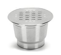 YUEHISY Capsule de café Rechargeable, Dosette Réutilisable en Acier Inoxydable 304 avec Brosse