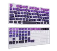 YUEHISY Capuchons de Touches Cat 113 Touches, Profil Rond PBT (Tapez B) | Forme Sphérique Confortable, Set Complet pour 61 68 75 82 84 87 98 104, Texture Mate Anti Brillance, Extracteur Touches Inclu