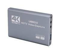 YUEHISY Carte D'acquisition Vidéo, Carte D'acquisition HDMI, Sortie en Boucle 4K 60 Hz, 1080p 60 IPS, Entrée Micro 3,5 Mm, USB 3.0, Faible Latence, pour Le Streaming de Jeux Vidéo