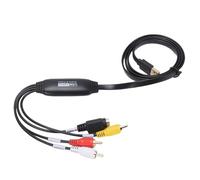 YUEHISY Carte de Capture Vidéo USB2.0 avec Entrée S-Vidéo, vers Convertisseur USB 1080P, Convertit VHS Mini DV VCR DVD en Adaptateur Numérique