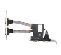YUEHISY Carte d'extension PCIE, Carte Adaptateur Série RS232 4 Ports avec Chipset AX99100, Interface PCI Express X1 vers Série pour Les Données des Systèmes POS