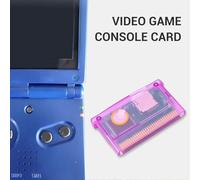 YUEHISY Cartouche de Jeu de Carte Flash GBA Universelle, Prise en Charge du Format FAT 2 Go, économie de Batterie Intégrée, Compatible avec la Console GBA SP (Noir Transparent)