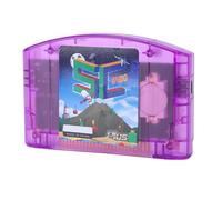 YUEHISY Cartouche Flash N64 avec Prise en Charge 64DD, Compatible avec L'ensemble de la Bibliothèque N64 |Mémoire Intégrée de 32 Go et Connexion USB-C (Violette Transparente)