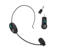YUEHISY Casque de Microphone sans Fil 2 en 1, Réglable à 360°, Transmission Stable, Suppression du Bruit, pour l'enseignement en Conférence