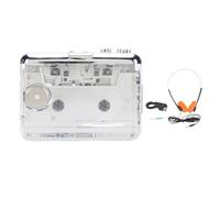 YUEHISY Cassette à MP3 Converter Player, Son Stéréo avec Fonction de Rembobinage Automatique, Prise Casque 3,5 Mm, Double Puissance (AA Battery DC), pour Marcher, Courir