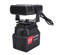 YUEHISY Chauffage D'appoint alimenté par Batterie, Chauffage Portable sans Fil avec Fonction Désembueur, 2 Réglages de Chaleur, 2 Batteries, pour Camping, Véhicule, Intérieur (Prise UE)