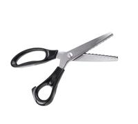 YUEHISY Ciseaux à Cranter Professionnels à Bords Ronds/triangulaires de 3/5/7 Mm avec Lames en Acier Inoxydable, Longueur de 23 Cm, Parfaits pour les Tailleurs et les Quilters (7mm)