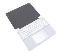 YUEHISY Clavier Bluetooth avec pavé Tactile, Clavier Pliable Fin à 64 Touches avec Interrupteur à Ciseaux, Saisie Silencieuse, Charge Rapide de Type C, pour Voyage et Bureau (Silver)