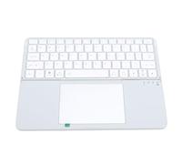 YUEHISY Clavier Bluetooth avec pavé Tactile, Clavier Pliable Portable avec pavé Tactile intégré, Connectez 3 Appareils, pour Tablette, Téléphone Portable (Silver)